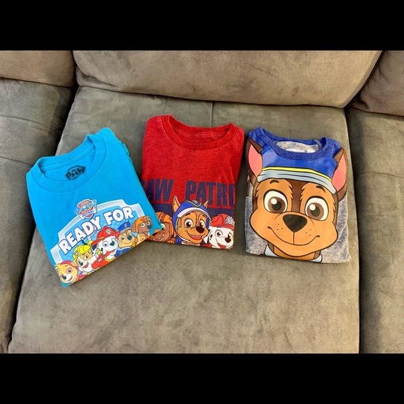 PAW PATROL Nickelodeon short sleeve Tee Shirts Lot of 3 - size 5 child/kid’s - Picture 2 of 6